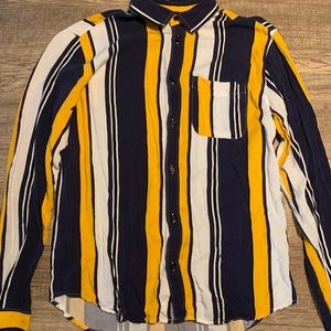 Mens Forever 21 Color block long-sleeve